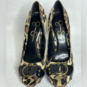 Jessica Simpson platform cheetah stiletto